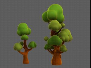 Trees Cartoon V11 3Dモデル