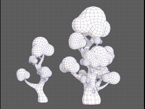 Trees Cartoon V11 3Dモデル