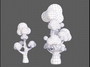 Trees Cartoon V11 3Dモデル