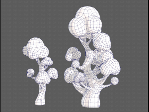 Trees Cartoon V11 3Dモデル