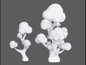 Trees Cartoon V11 3Dモデル
