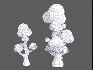 Trees Cartoon V11 3Dモデル