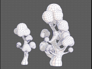 Trees Cartoon V11 3Dモデル