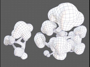 Trees Cartoon V11 3D Model