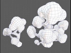 Trees Cartoon V11 3D Model