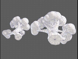 Trees Cartoon V11 3D Model