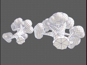 Trees Cartoon V11 3D Model