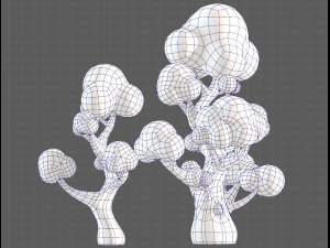Trees Cartoon V11 3Dモデル