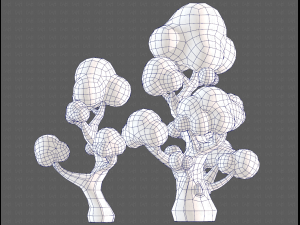 Trees Cartoon V11 3Dモデル