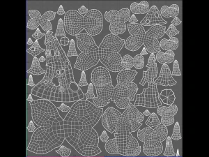 Trees Cartoon V11 3D Model