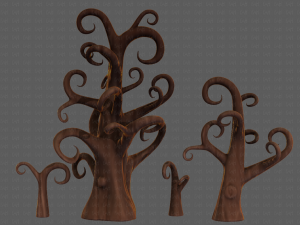 Trees Cartoon V12 Modelo 3D