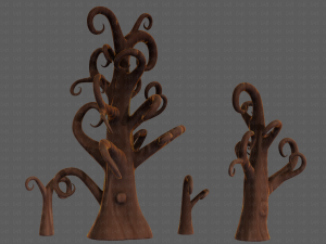 Trees Cartoon V12 Modelo 3D