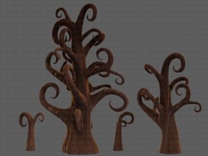 Trees Cartoon V12 Modelo 3D