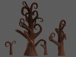 Trees Cartoon V12 Modelo 3D