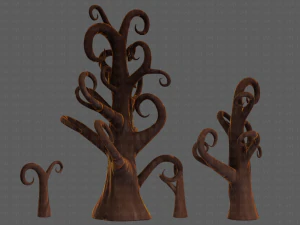 Trees Cartoon V12 3D Model
