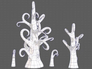 Trees Cartoon V12 3D Model