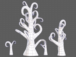 Trees Cartoon V12 Modelo 3D