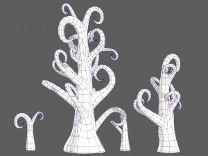 Trees Cartoon V12 3D Model