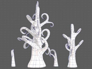 Trees Cartoon V12 3D Model