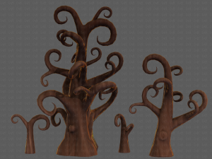 Trees Cartoon V12 Modelo 3D