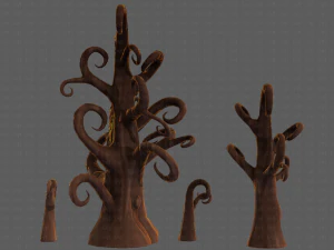 Trees Cartoon V12 3D Model