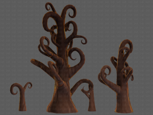 Trees Cartoon V12 Modelo 3D