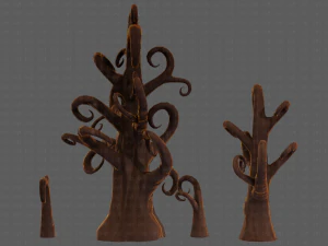 Trees Cartoon V12 3D Model