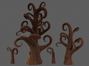 Trees Cartoon V12 Modelo 3D