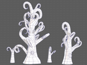 Trees Cartoon V12 Modelo 3D