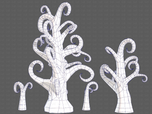 Trees Cartoon V12 Modelo 3D