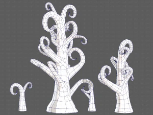 Trees Cartoon V12 3D Model