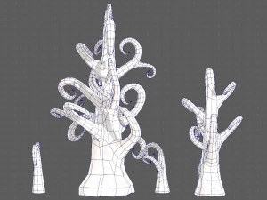 Trees Cartoon V12 3D Model