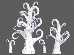 Trees Cartoon V12 Modelo 3D