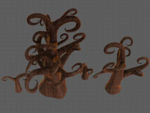 Trees Cartoon V12 3D Model