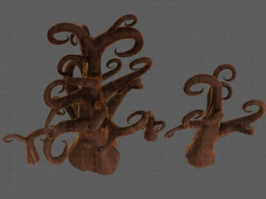 Trees Cartoon V12 3D Model