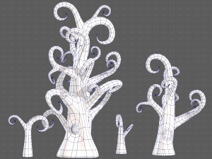 Trees Cartoon V12 Modelo 3D