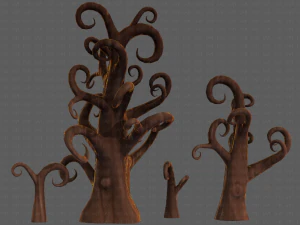 Trees Cartoon V12 3D Model
