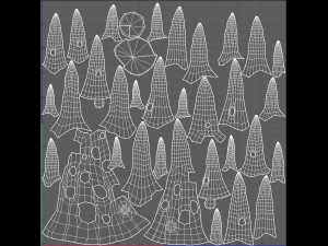 Trees Cartoon V12 Modelo 3D