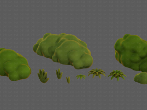 Trees Cartoon V13 3D Model