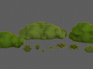 Trees Cartoon V13 3D Model