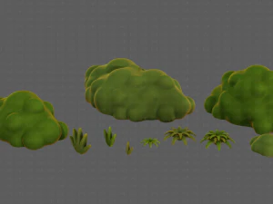 Trees Cartoon V13 3D Model