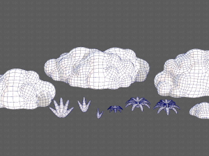 Trees Cartoon V13 3D Model