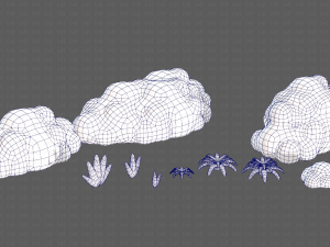 Trees Cartoon V13 3D Model