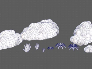 Trees Cartoon V13 3D Model
