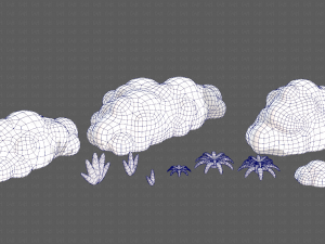 Trees Cartoon V13 3D Model