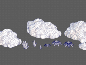 Trees Cartoon V13 3D Model