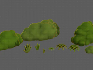 Trees Cartoon V13 3D Model