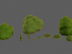 Trees Cartoon V13 3D Model