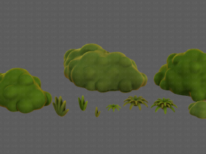 Trees Cartoon V13 3D Model