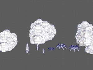 Trees Cartoon V13 3D Model